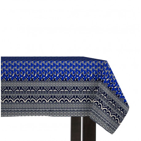 MANTEL BOHEMIAN AZUL