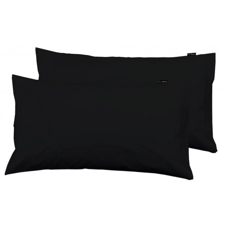 FUNDAS ALMOHADA LISAS NEGRO