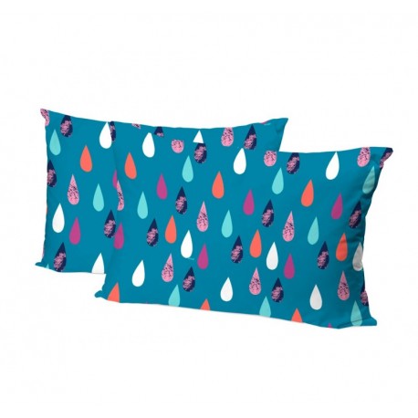 FUNDAS ALMOHADA GOTAS MULTI