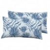 FUNDA DE ALMOHADA TROPICAL AZUL