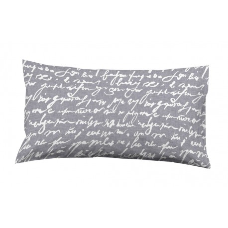 FUNDA DE ALMOHADA LETTERS GRIS