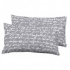 FUNDA DE ALMOHADA LETTERS GRIS