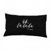 FUNDA DE ALMOHADA OH LALA NEGRO