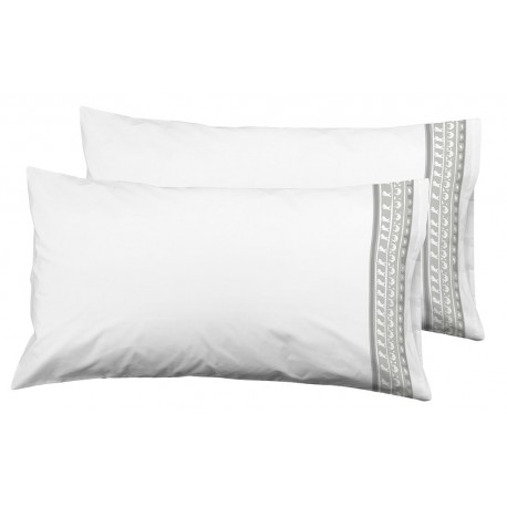 FUNDAS ALMOHADA DOLORES RAYURES GRIS