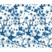 JUEGO FUNDA NÓRDICA CHERRY BLOSSOM AZUL