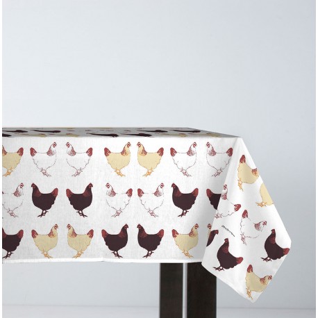 MANTEL GALLINAS SUSSEX ROJO