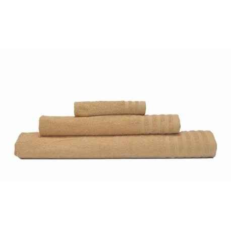 JUEGO DE TOALLAS 3 Piezas BEIGE