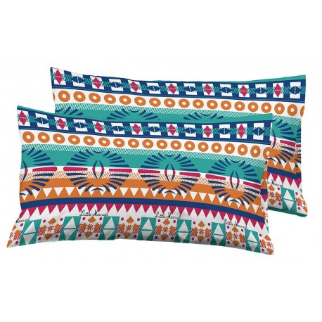 FUNDAS ALMOHADA RAYURE ETHNIQUE