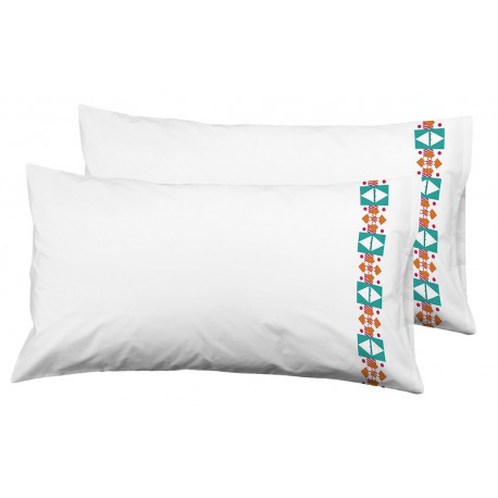 FUNDAS ALMOHADA RAYURE ETHNIQUE