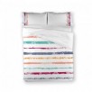 FUNDA NÓRDICA RAYURE DENTELLE