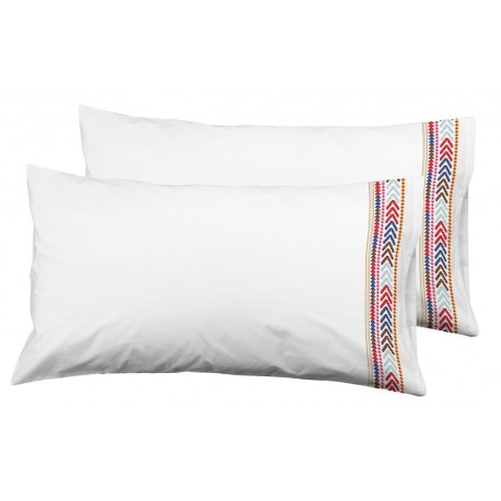 FUNDAS ALMOHADA ETHNIQUE ROSA