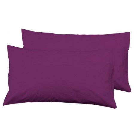 FUNDAS ALMOHADA LISAS UVA